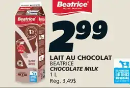IGA BEATRICE CHOCOLATE MILK offer