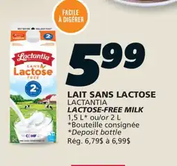 IGA LACTANTIA LACTOSE-FREE MILK offer