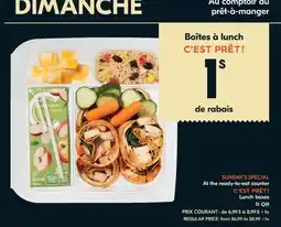 IGA C'EST PRÊT! Lunch boxes offer