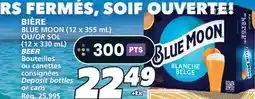 IGA BLUE MOON BEER offer