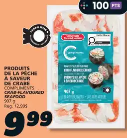 IGA COMPLIMENTS CRAB-FLAVOURED SEAFOOD offer