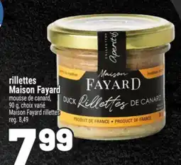 Metro RILLETTES MAISON FAYARD | MAISON FAYARD RILLETTES offer