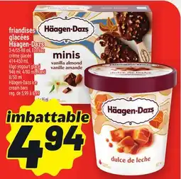 Metro FRIANDISES GLACÉES HÄAGEN-DAZS | HÄAGEN-DAZS ICE CREAM BARS offer
