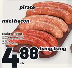 Metro SAUCISSES FRAÎCHES | FRESH SAUSAGES offer