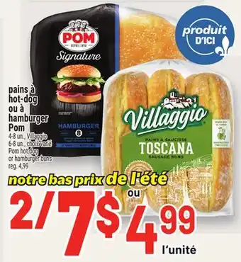 Metro PAINS À HOT‑DOG OU À HAMBURGER POM | POM HOT DOG OR HAMBURGER BUNS offer