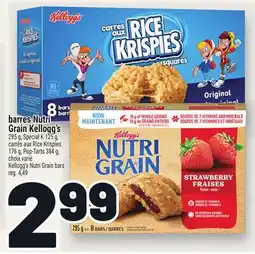 Metro BARRES NUTRI GRAIN KELLOGG'S | KELLOGG'S NUTRI GRAIN BARS offer