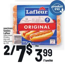 Metro SAUCISSES FUMÉES LAFLEUR | LAFLEUR WIENERS offer