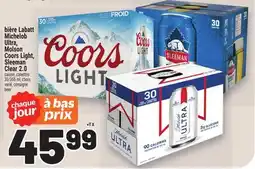 Metro BIÈRE LABATT MICHELOB ULTRA, MOLSON MOLSON COORS LIGHT, SLEEMAN CLEAR 2.0 offer