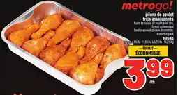 Metro PILONS DE POULET FRAIS ASSAISONNÉS | FRESH SEASONED CHICKEN DRUMSTICKS, ECONOMIC PACK offer