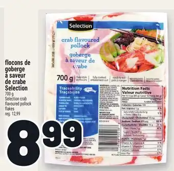 Metro FLOCONS DE GOBERGE À SAVEUR DE CRABE SELECTION | SELECTION CRAB FLAVOURED POLLOCK FLAKES offer