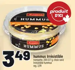 Metro HUMMUS IRRÉSISTIBLE | IRRÉSISTIBLE HUMMUS offer