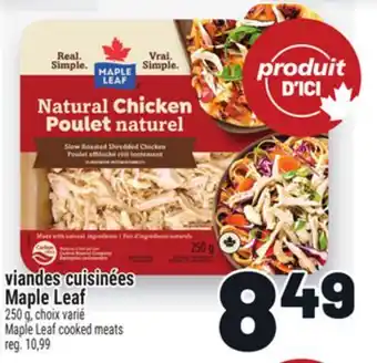 Metro VIANDES CUISINÉES MAPLELEAF | MAPLELEAF COOKED MEATS offer