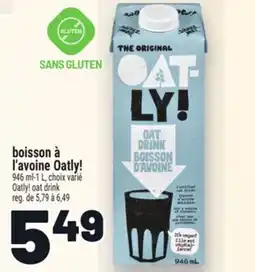 Metro BOISSON À L'AVOINE OATLY! | OATLY! OAT DRINK offer