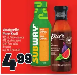 Metro VINAIGRETTE PURE KRAFT | KRAFT PURE SALAD DRESSING offer