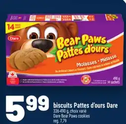 Metro BISCUITS PATTES D'OURS DARE | DARE BEAR PAWS COOKIES offer