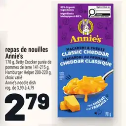 Metro REPAS DE NOUILLES ANNIE'S | ANNIE'S NOODLE DISH offer