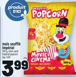 Metro MAIS SOUFFLÉ IMPÉRIAL | IMPÉRIAL POPCORN offer