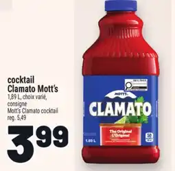 Metro COCKTAIL CLAMATO MOTT'S | MOTT'S CLAMATO COCKTAIL offer
