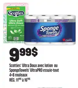 Metro SCOTTIES ULTRA DOUX AVEC LOTION OU SPONGETOWELS ULTRAPRO ESSUIE-TOUT offer
