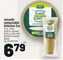 Metro VAISSELLE COMPOSTABLE SELECTION ECO | SELECTION ECO PLASTIC GLASSES offer