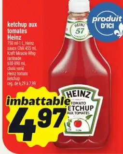 Metro KETCHUP AUX TOMATES HEINZ | HEINZ TOMATO KETCHUP offer