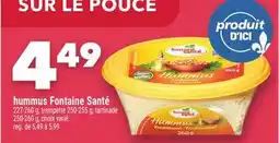 Marche Ami hummus Fontaine Santé offer