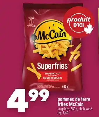 Marche Ami pommes de terre frites McCain offer