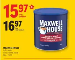 Familiprix Maxwell House ground coffee original roast medium offer