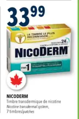 Familiprix Nicoderm stop smoking system nicotine 21mg transdermal patches Step 1 - 7un offer