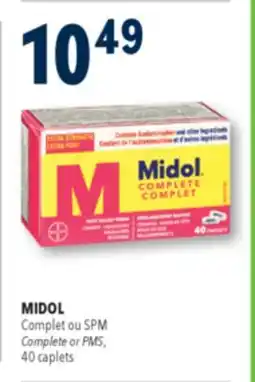 Familiprix MIDOL, Complete or PMS, 40 caplets offer