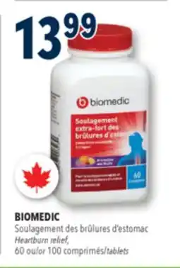 Familiprix BIOMEDIC, Heartburn relief, 60 or 100 tablets offer