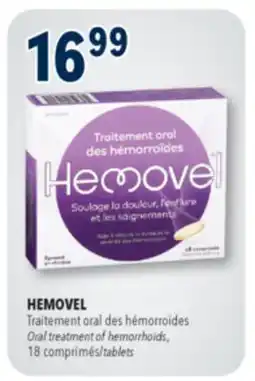 Familiprix HEMOVEL, Oral treatment of hemorrhoids, 18 tablets offer