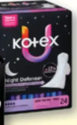 Familiprix U by Kotex Night Defense Ultra Thin Pads with Wings Extra Heavy Overnight 24un offer
