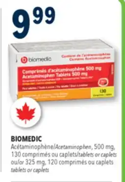 Familiprix Biomedic extra strength acetaminophen tablets for adults 130un offer