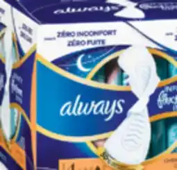 Familiprix Always Infinity pads flexi-wings S4 overnight 13un offer