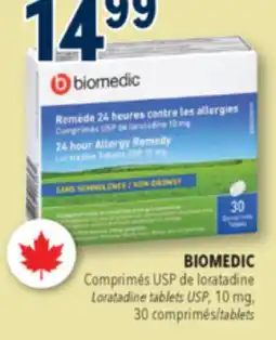 Familiprix BIOMEDIC, Loratadine tablets USP, 10 mg, 30 tablets offer
