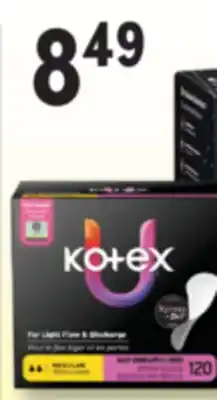 Familiprix U by KOTEX, Selected pads or tampons offer