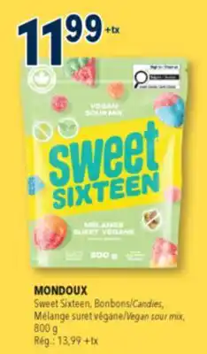 Familiprix MONDOUX, Sweet Sixteen, Candies, Vegan sour mix offer