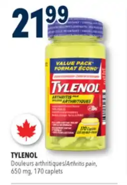 Familiprix TYLENOL,Arthritis pain, 650 mg, 170 caplets offer