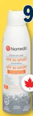 Familiprix BIOMEDIC, Selected suncare products offer