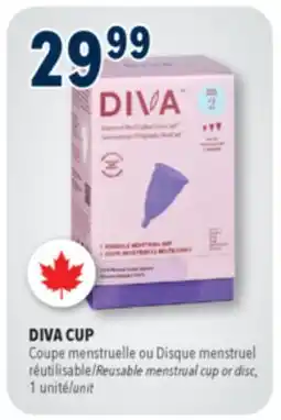 Familiprix DIVA CUP, Reusable menstrual cup or disc, 1 unit offer