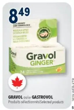 Familiprix Gravol Ginger non-drowsy upset stomach & nausea liquid gel capsules 24un offer