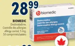 Familiprix BIOMEDIC, Desloratadine, Allergy control, 5 mg, 50 tablets offer