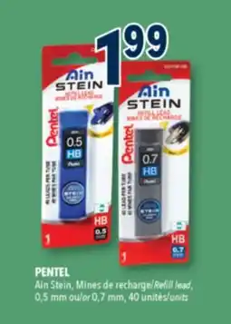 Familiprix PENTEL, Refill lead, 0,5 mm or 0,7 mm, 40 units offer