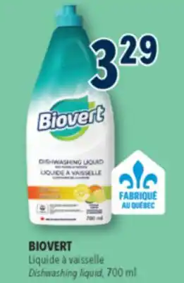 Familiprix BIOVERT, Dishwashing liquid offer