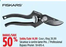 Canadian Tire Fiskars Professional Bypass Pruner offer