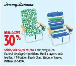 Canadian Tire Tommy Bahama 4-Position Beach Chair offer