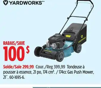 Canadian Tire Yardworks 174cc Gas Push Mower offer