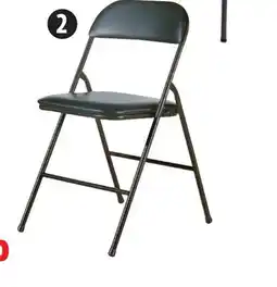 Canadian Tire For-living Padded Vinyl Folding Chair, Black offer