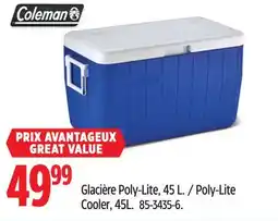 Canadian Tire Poly-Lite Cooler, 45L offer